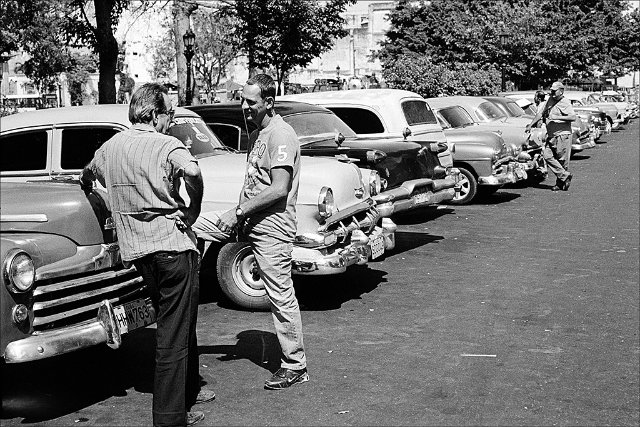 row-of-taxis-and-drivers