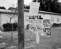 Gospel-music-sign-by-church